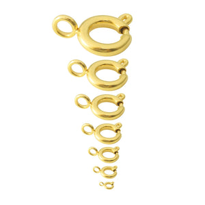 5Pcs Stainless Steel Spring Clasps with Jump Rings for DIY Jewelry