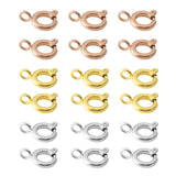 5Pcs Stainless Steel Spring Clasps with Jump Rings for DIY Jewelry