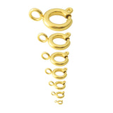 5Pcs Stainless Steel Spring Clasps with Jump Rings for DIY Jewelry