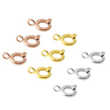 5Pcs Stainless Steel Spring Clasps with Jump Rings for DIY Jewelry