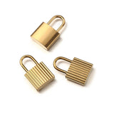 5Pcs Stainless Steel Gear Padlock Charm for DIY Jewelry Making