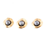 5Pcs Stainless Steel Pearl Charms Pendant Jewelry Making