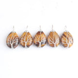 5Pcs Tiger Eye Tree of Life Pendant Reiki Jewelry