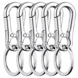 5Pcs Metal Gourd Buckle Keychain Climbing Hook Carabiner Key Chain Ring