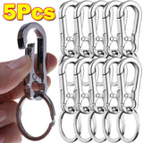 5Pcs Metal Gourd Buckle Keychain Climbing Hook Carabiner Key Chain Ring