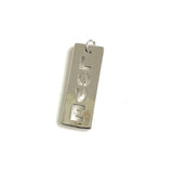 5Pcs Metal Love Charms for DIY Bracelet Pendant Key Chain Necklace