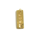 5Pcs Metal Love Charms for DIY Bracelet Pendant Key Chain Necklace