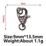 5Pcs Micro Zircon Lobster Buckle DIY Jewelry Accessories