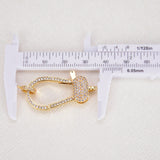 5Pcs Zircon Pave Clasp for Crafts Jewelry Making
