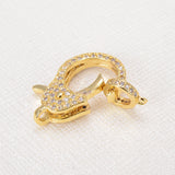 5Pcs Zircon Pave Clasp for Crafts Jewelry Making