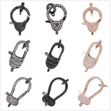 5Pcs Zircon Pave Clasp for Crafts Jewelry Making