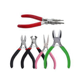 5Pcs Mini Jewelry Pliers Carbon Steel Curved Nose Pliers for DIY Jewelry Making