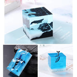 5Pcs Mini Whale Resin Mold Ocean Luminous DIY Filling Materials