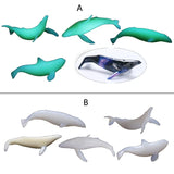 5Pcs Mini Whale Modeling Resin Mold Ocean Luminous Whale Fillers
