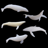 5Pcs Mini Whale Resin Mold Ocean Luminous DIY Filling Materials