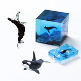 5Pcs Mini Whale Resin Mold Ocean Luminous DIY Filling Materials