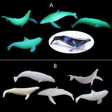 5Pcs Mini Whale Modeling Resin Mold Ocean Luminous Whale Fillers