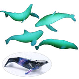 5Pcs Mini Whale Modeling Resin Mold Ocean Luminous Whale Fillers