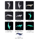 5Pcs Mini Whale Modeling Resin Mold Ocean Luminous Whale Fillers