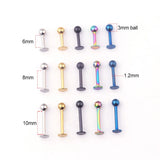 5Pcs Stainless Steel Spiked Piercing Set for Men Women