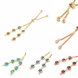 5Pcs Mixed Adjustable Slider Bracelet Charms For DIY Jewelry