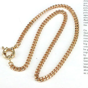 5Pcs Multi-color Link Chain Necklace Spring Clasp Jewelry for Women