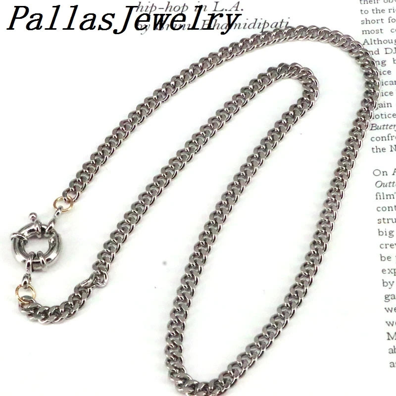 5Pcs Multi-color Link Chain Necklace Spring Clasp Jewelry for Women