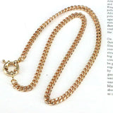 5Pcs Multi-color Link Chain Necklace Spring Clasp Jewelry for Women