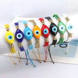 5Pcs Beaded Glass Bracelet Evil Eye Charm Bead Bracelet