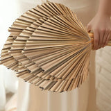 5Pcs Natural Dried Palm Leaves Tropical Dried Palm Fans Boho Dry Leaves Decor
