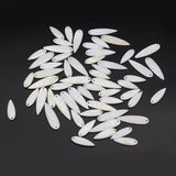 5Pcs Shell Pendant Leaf-Shaped Beads Jewelry Making DIY Necklace Earrings