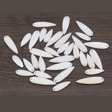 5Pcs Shell Pendant Leaf-Shaped Beads Jewelry Making DIY Necklace Earrings