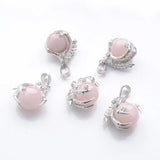 5Pcs Rose Quartz Dragon Claw Pendant Charm