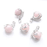 5Pcs Rose Quartz Dragon Claw Pendant Charm