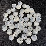 5Pcs Natural Shell Beads Flower-shaped Loose Shell Jewelry DIY