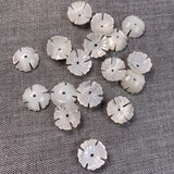 5Pcs Natural Shell Beads Flower-shaped Loose Shell Jewelry DIY