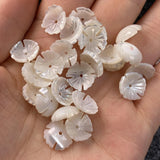 5Pcs Natural Shell Beads Flower-shaped Loose Shell Jewelry DIY