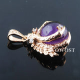 5Pcs Amethysts Gem Charm Dragon Claw Crystal Reiki Chakra Pendants