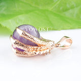 5Pcs Amethysts Gem Charm Dragon Claw Crystal Reiki Chakra Pendants