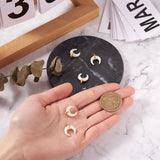 5Pcs Natural Shell Mother of Pearl Shell Pendant for DIY Necklace Bracelet