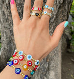 Bohemian Eye Beaded Bracelets for Women Men Jewelry