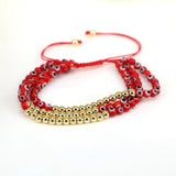 5Pcs Colorful Evil Eye Beaded Bracelet, Lucky Braided Bracelet Men Women