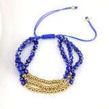 5Pcs Colorful Evil Eye Beaded Bracelet, Lucky Braided Bracelet Men Women
