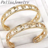 5Pcs plated smiling face bangle Copper cuff bracelet