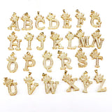 5Pcs CZ Micro Pave Crystal Crown Initial Pendants for Necklace