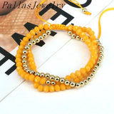 5Pcs Crystal Beads Bracelet for Women Jewelry Multilayer Rope Bracelets
