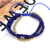5Pcs Crystal Beads Bracelet for Women Jewelry Multilayer Rope Bracelets