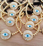 5Pcs Micro Cubic Zircon Copper Bead Charm Bracelets