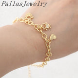 5Pcs Women's Crystal Zircon Charm Bracelets
