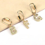 5Pcs Initial Charms Pendants for Necklace DIY Jewelry Making